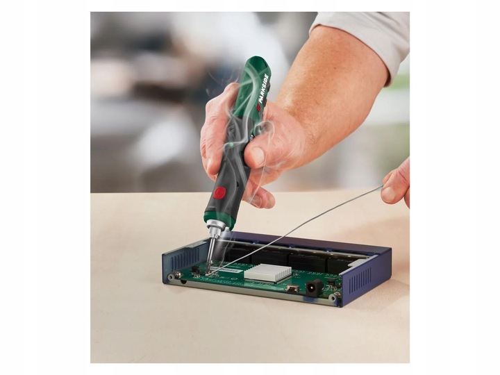 STACJA LUTOWNICZA PARKSIDE PLKA 4 C3 AKUMULATOROWA + AKCESORIA