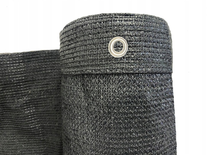 OSŁONA NA BALKON 95% GRAFITOWA NA TARAS PŁOT MATA BALKONOWA Z OKUCIAMI