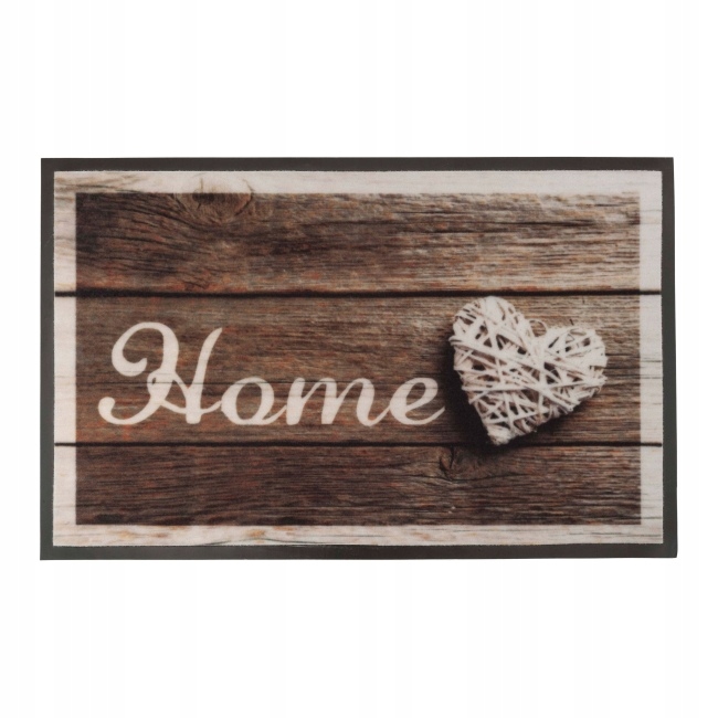 WYCIERACZKA WEJŚCIOWA POD DRZWI z NADRUKIEM HOME 50x80 cm BARDZO SOLIDNA