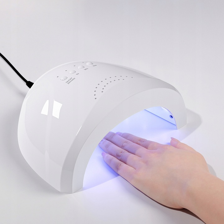 Lampa Do Paznokci Manicure Pedicure Profesjonalna UV LED EV1 48W Biała