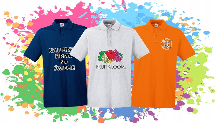 KOSZULKA POLO ORIGINAL FRUIT OF THE LOOOM White L