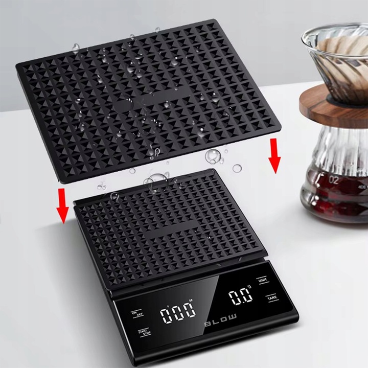 ELEKTRONICZNA WAGA KUCHENNA DO KAWY PRECYZYJNA 3000g/0,1g LCD TIMER