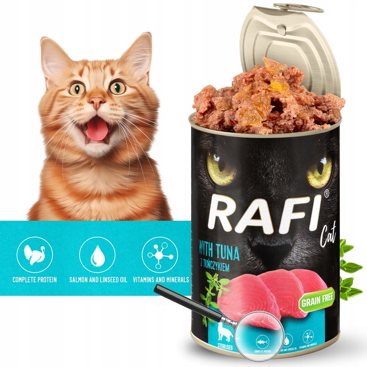 DOLINA NOTECI RAFI KOCIA KARMA DLA KOTA MOKRA PUSZKA MIX SMAKÓW