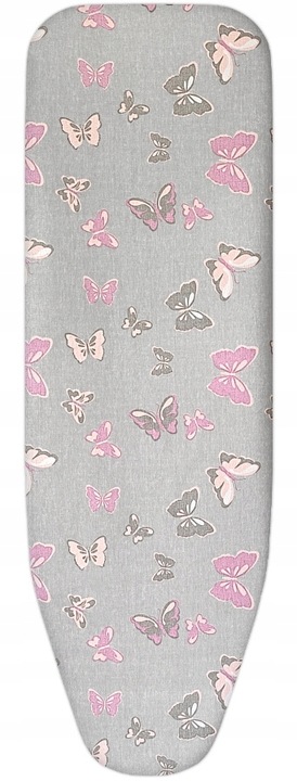 Pokrowiec na deskę do prasowania z motylami podkładem PREMIUM BAWEŁNA 100%