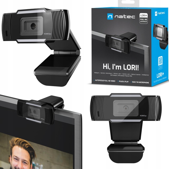 KAMERA INTERNETOWA NATEC LORI PLUS FULL HD 1080P
