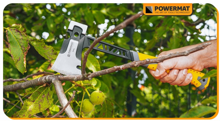 SIEKIERA CIESIELSKA 3W1 KUTA HARTOWANA STAL MŁOTEK KLUCZ MONOBLOK 910G