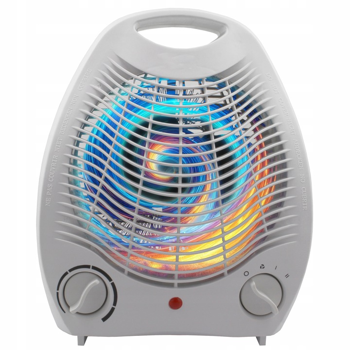 WENTYLATOR TERMOWENTYLATOR GRZEJNIK ELEKTRYCZNY FARELKA GRZEJE CHŁODZI