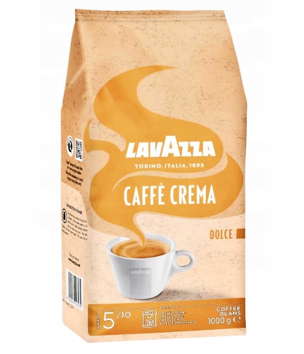 Kawa ziarnista LAVAZZA DOLCE CAFFE CREMA 1 kg + videobook GRATIS