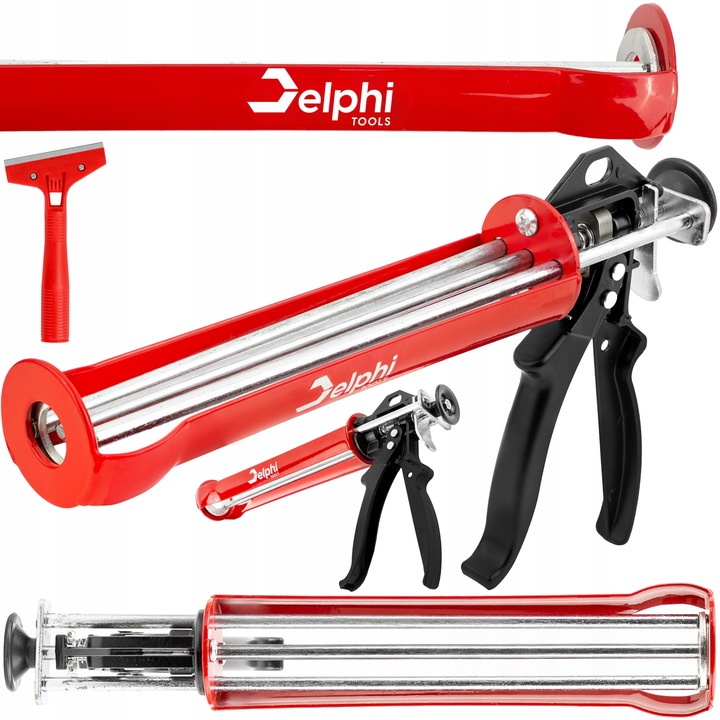 PISTOLET WYCISKACZ DO SILIKONU KLEJU MAS GĘSTYCH FUG AKRYLU MOCNY