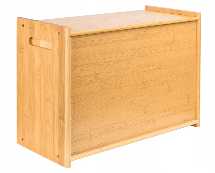 Chlebak Bambusowy Drewniany Pojemnik Na Chleb Bułki Pieczywo Duży z