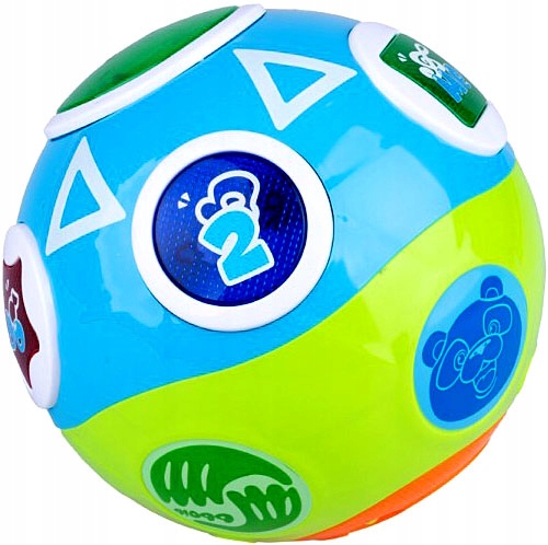 INTERAKTYWNA WIRUJĄCA PIŁKA EDUKACYJNA MÓWI PO POLSKU 6m+