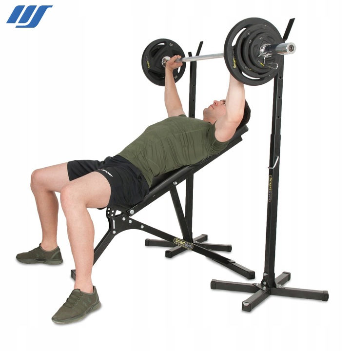 Stojaki pod sztangę regulowane do ćwiczeń siłownia asekuracja SmartGym