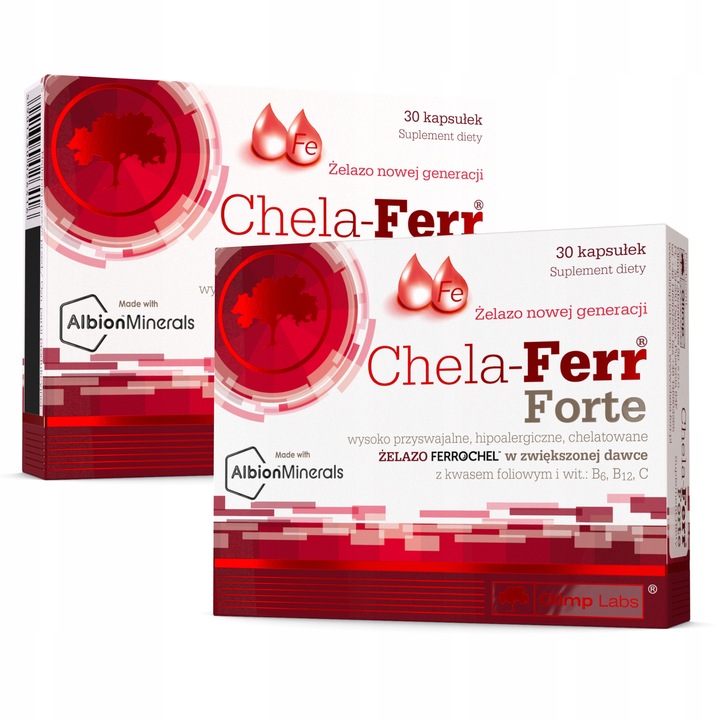OLIMP CHELA-FERR FORTE 2x30kaps MOCNE ŻELAZO