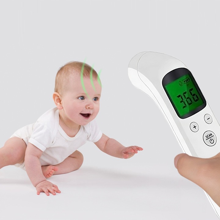 TERMOMETR BEZDOTYKOWY NA PODCZERWIEŃ ELEKTRONICZNY DOKŁADNY 1s