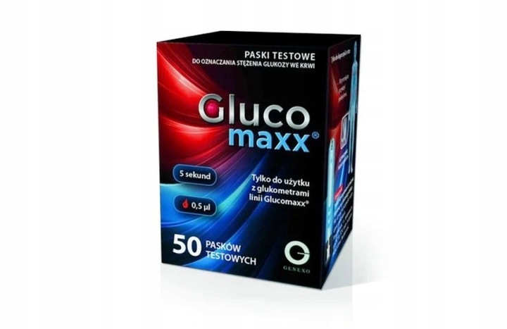 Paski testowe Genexo Glucomaxx 50 sztuk plus