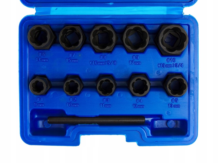 ZESTAW NASADEK DO USZKODZONYCH OBROBIONYCH ŚRUB NAKRĘTEK + WALIZKA