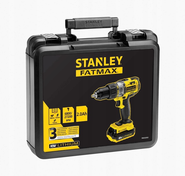 WKRĘTARKA STANLEY FMC625D2 2x2Ah Udar + ADAPTERY