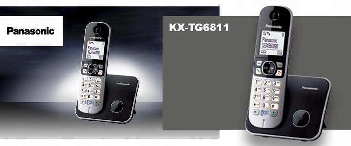 Panasonic KX-TG6811 Telefon stacjonarny DECT LCD