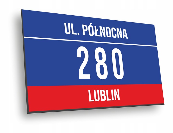 Tabliczka Numer domu Tablica ADRESOWA ALUMINIOWA | NUMER NA DOM |32x21|