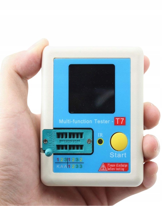 Multimetr TESTER TRANZYSTORÓW CEWEK DIÓD KONDENSATORÓW LCR-T7 MIERNIK