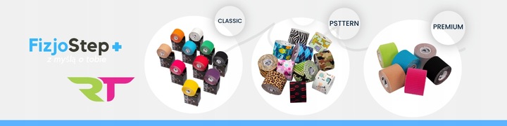 TAŚMA Tejp Kinesiology REA TAPE Pattern [Biedronki]