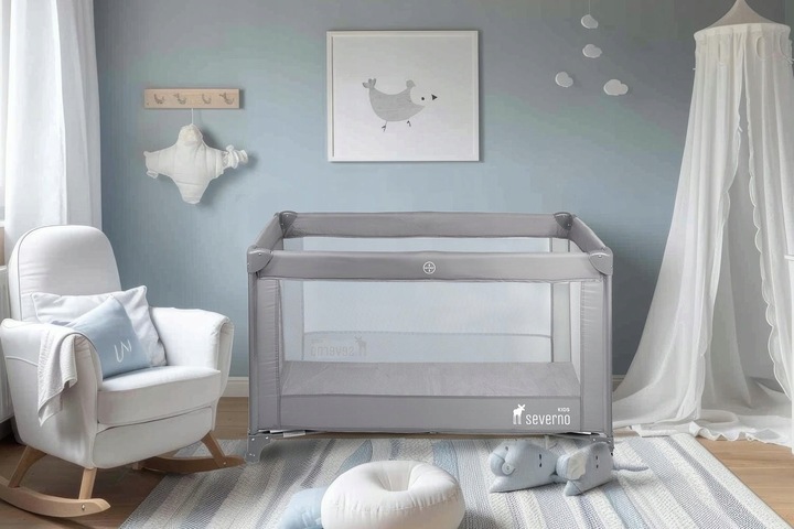 ŁÓŻECZKO TURYSTYCZNE SKŁADANE KOJEC DLA DZIECKA PREMIUM + MATERAC I TORBA