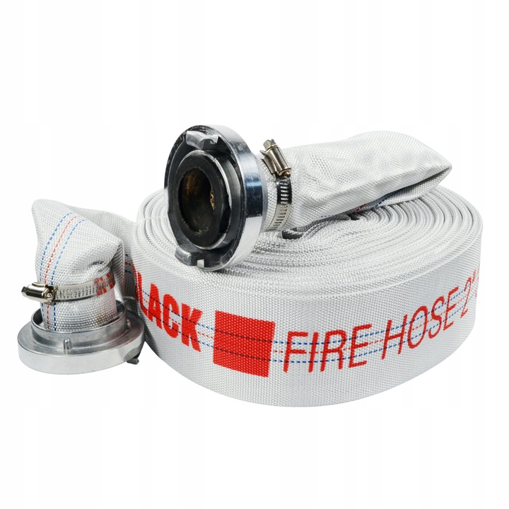 WĄŻ STRAŻACKI PARCIANY DO WODY SZAMBA 2 CALE 20M Z SZYBKOZŁĄCZAMI DO