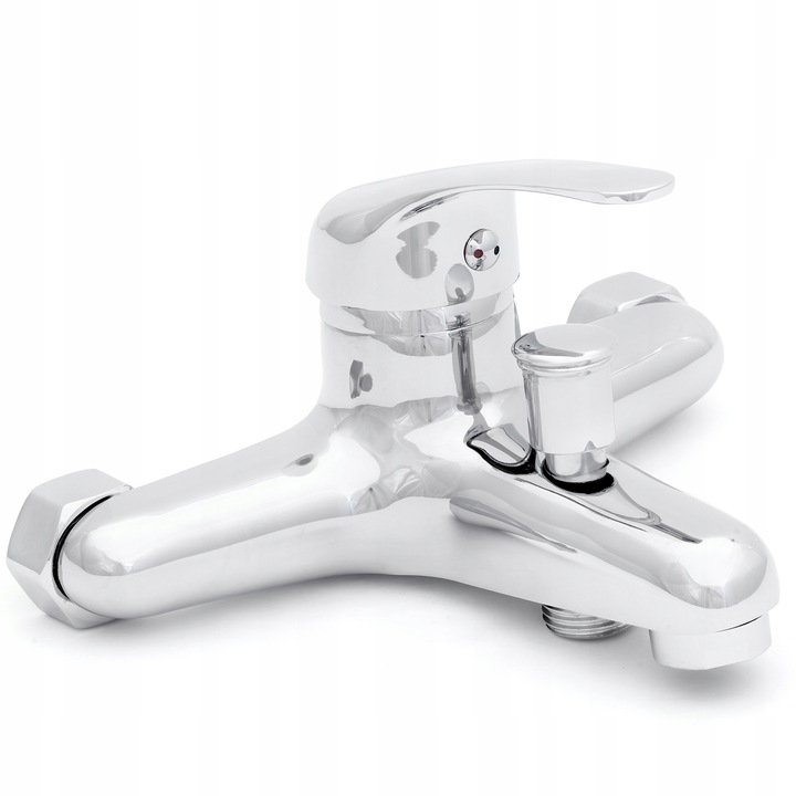 BATERIA WANNOWA PRYSZNICOWA ŚCIENNA KRAN WANNOWO-NATRYSKOWY + WĄŻ ZESTAW