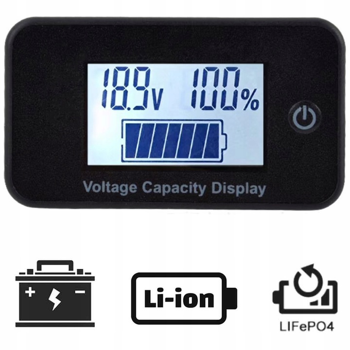 Wskaźnik naładowania akumulatora baterii Pb Li-Ion test 12/24/36/48/60/72 V