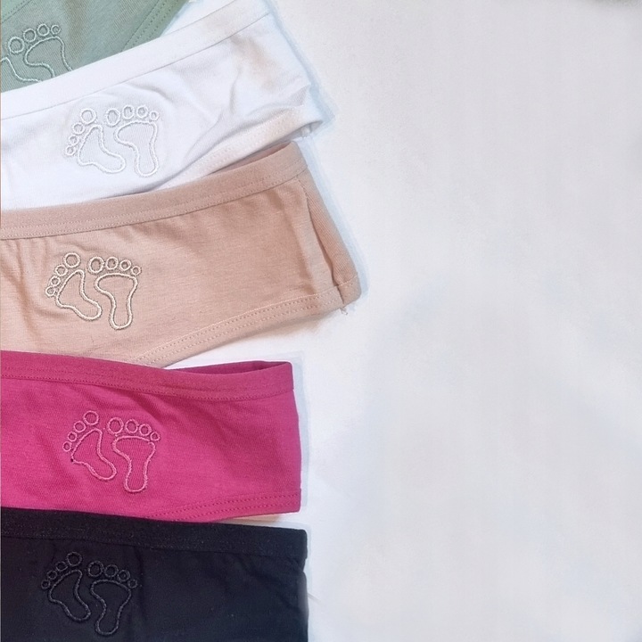 5x PIĘKNE BAWEŁNIANE NAJLEPSZEJ JAKOŚCI WYGODNE STRINGI #2XL 071