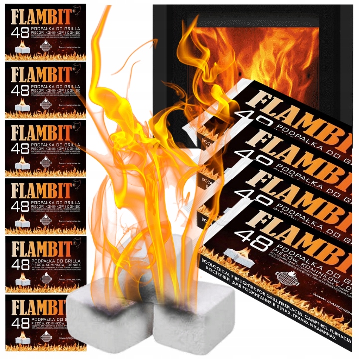 PODPAŁKA BIAŁA DO KOMINKA PIECA GRILLA x480 KOSTEK ROZPAŁKA GRILLA