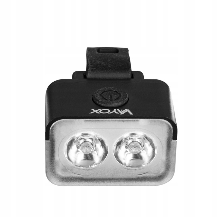 LAMPKA ROWEROWA PRZÓD NA KIEROWNICE ŚWIATŁO LED OŚWIETLENIE ROWER USB VAYOX