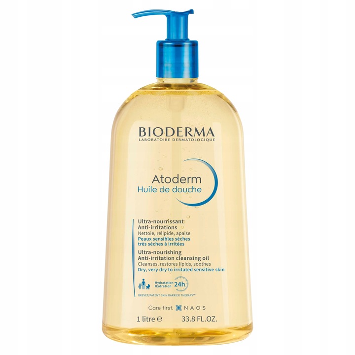 BIODERMA ATODERM HUILE OLEJEK NAWILŻAJĄCY DO KĄPIELI I POD PRYSZNIC 1000ml