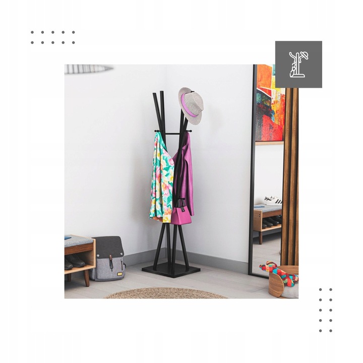 Stojak na ubrania MARK ADLER wieszak na odzież kurtki 12 haczyków