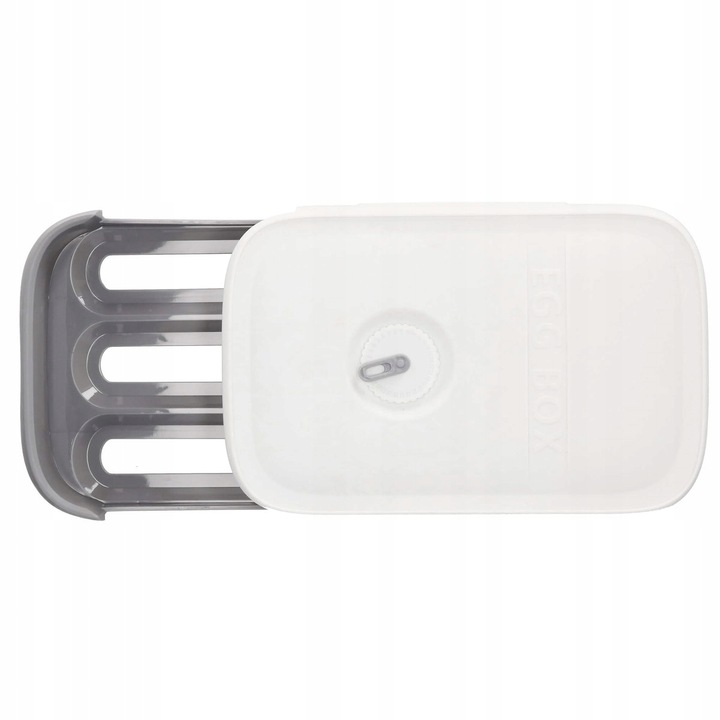 POJEMNIK ORGANIZER NA JAJKA do lodówki PODAJNIK PUDEŁKO ZAMYKANE 21 JAJ