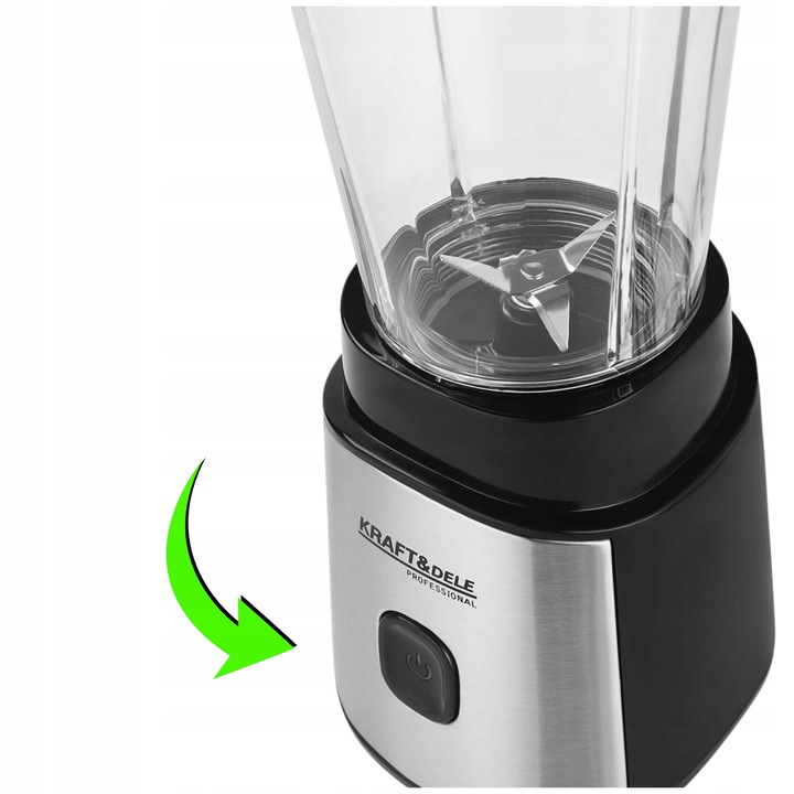 BLENDER KIELICHOWY 1500W MIKSER DO SMOOTHIE KOKTAJLI LODU 2 BIDONY +