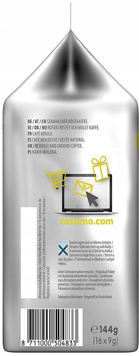 Kapsułki TASSIMO Jacobs Caffe Crema Intenso XL 16