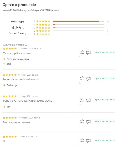 GRY DO SEKSU! Zestaw gier EROTYCZNYCH dla par OH YES! PREZENT DZIEŃ KOBIET