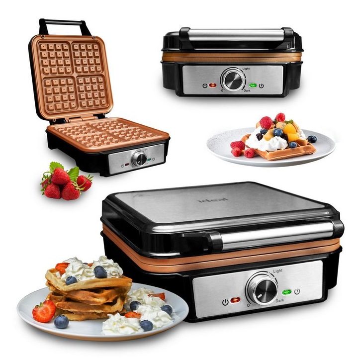 GOFROWNICA ELDOM SOLIDNA 4 DUŻE GOFRY SUPER MOC 2000W