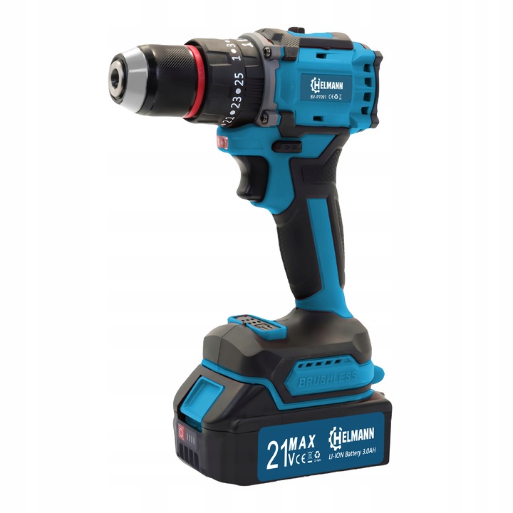 PROFESJONALNA WIERTARKO WKRĘTARKA AKUMULATOROWA 2AKU 3 Ah 21V UDAROWA