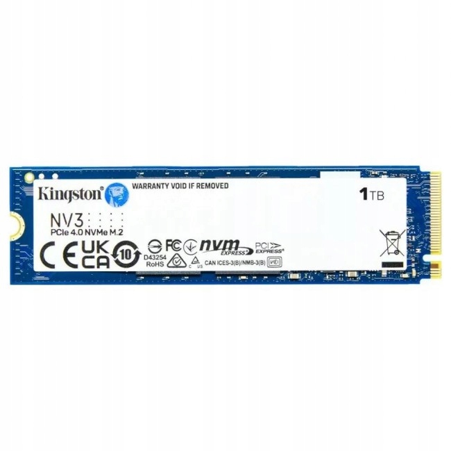 Dysk SSD KINGSTON NV3 1TB M.2 NVMe PCI-e 4.0 6000/4000 MB/s