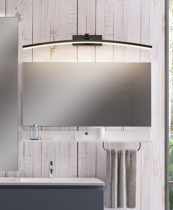 Kinkiet LED łazienkowy nad lustro OKRĄGŁY WYGIĘTY 10W