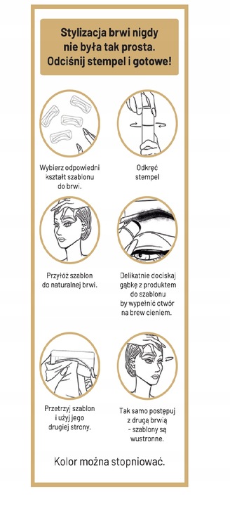 Stempel do brwi STAMP BROWS GRAPHITE LASH BROW