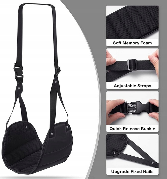 PODNÓŻEK PODRÓŻNY DO SAMOLOTU PRZENOŚNY SKŁADANY WISZĄCY MINI HAMAK NA NOGI