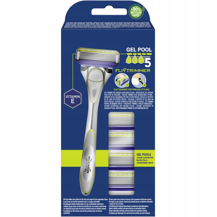 Zestaw do Golenia WILKINSON Hydro 5 Skin Sensitive 4x Wkłady + Rączka