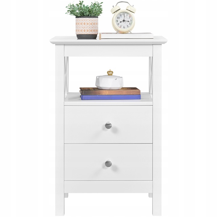 Yaheetech Szafka Nocna do Przechowywania, Stolik Boczny, 40 x 30 cm,