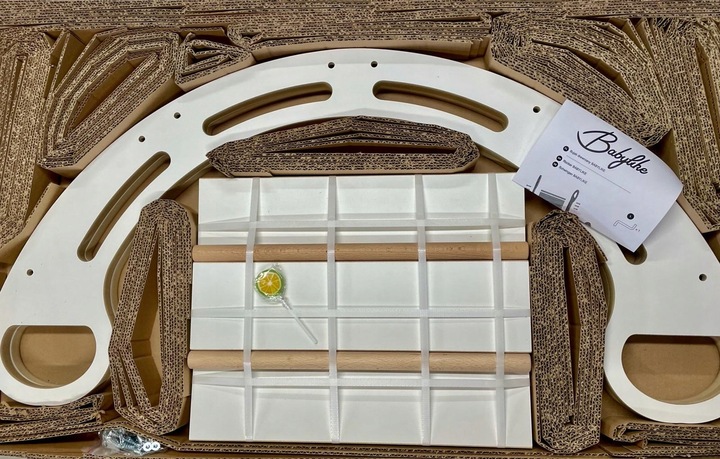 Bujak MDF + zjeżdżalnia wspinaczkowa + poduszka szara 100 cm