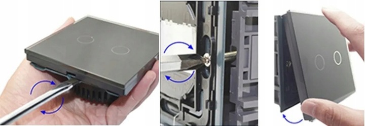 Wkład Moduł Włącznik Przełącznik Dotykowy Światła Pojedynczy LED fi60