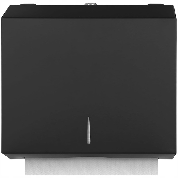 Dozownik Podajnik Stalowy na ręczniki papierowe ZZ Czarny HIGI24 Atest PZH