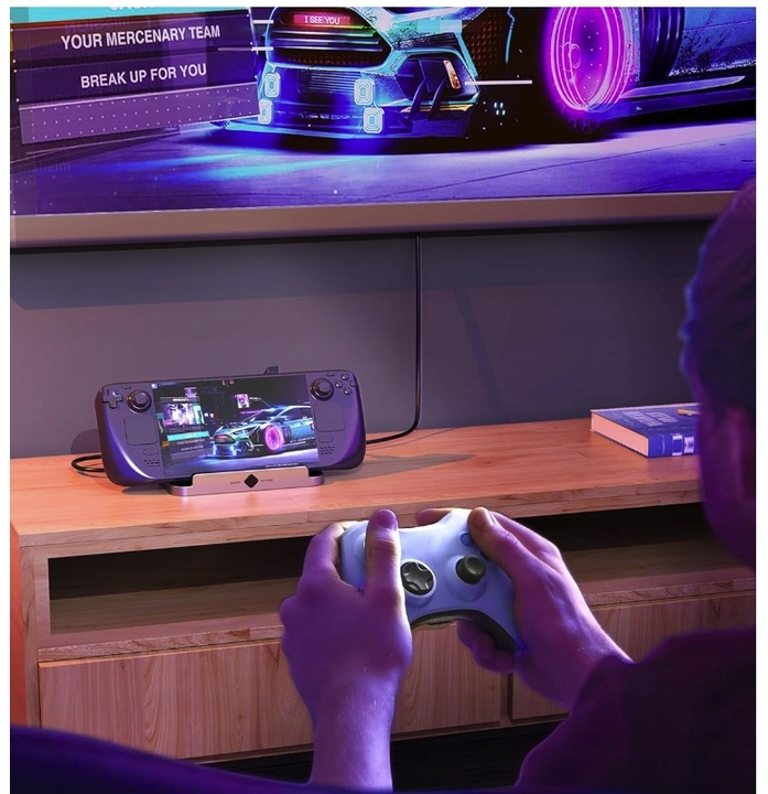 HUB Dock USB-C do MSI CLAW LEGION GO ASUS ROG ALLY HDMI 4K 60Hz LAN USB 3.0